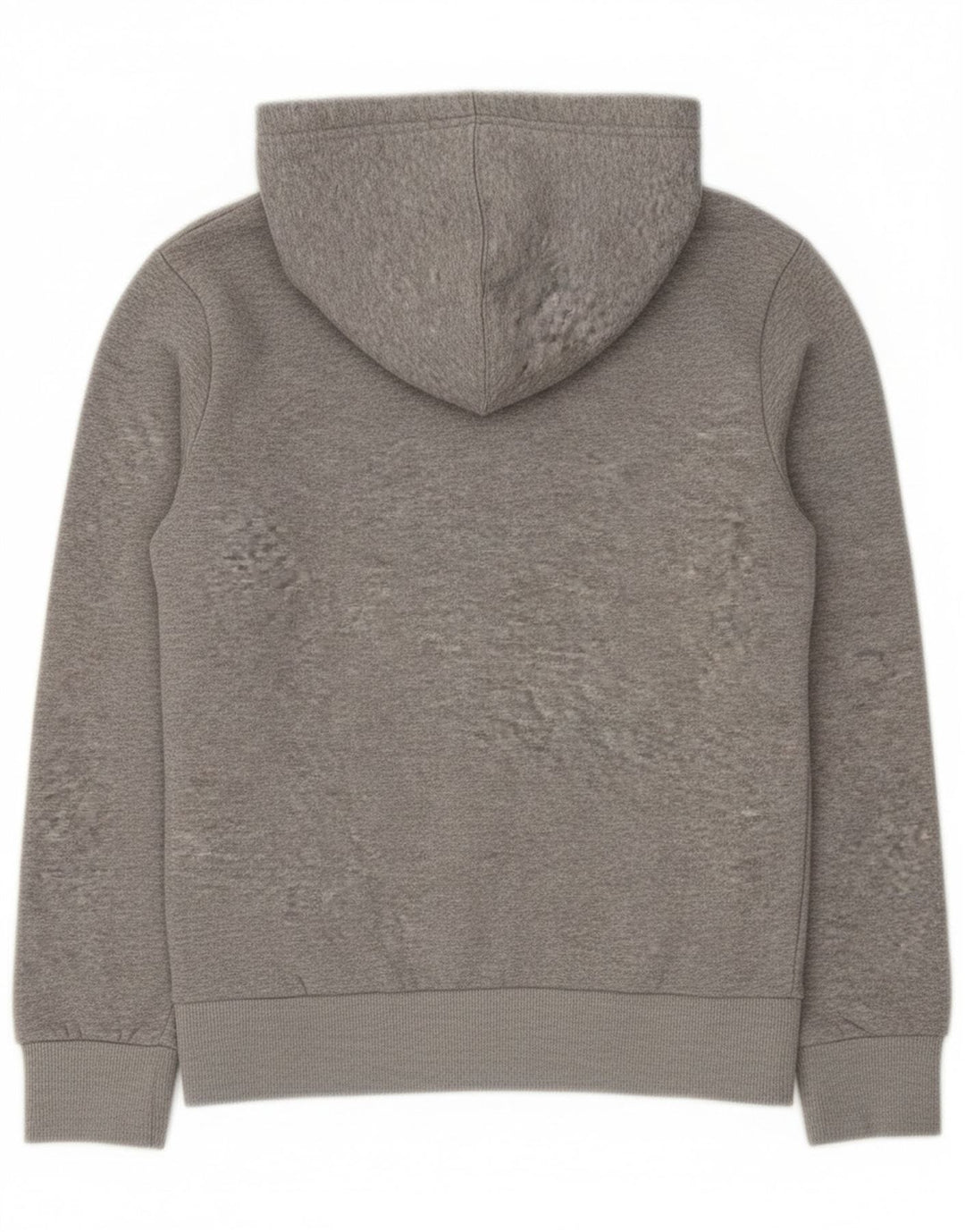 Maglione con cappuccio e zip Converse per ragazzi 10-11 anni in cotone screziato grigio medio