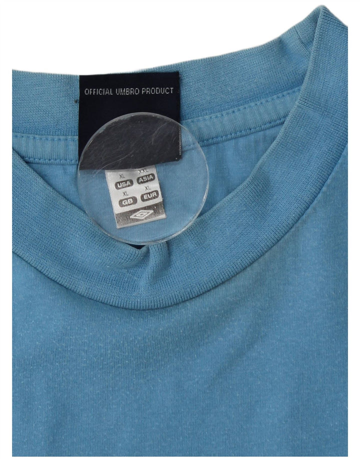 T-shirt da uomo Umbro Top XL in cotone blu