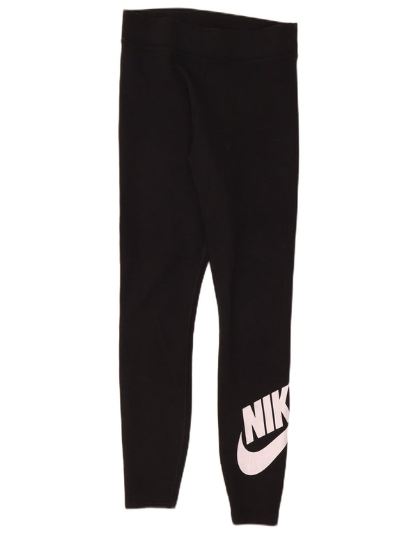 Leggings grafici da donna Nike UK 12 cotone medio nero
