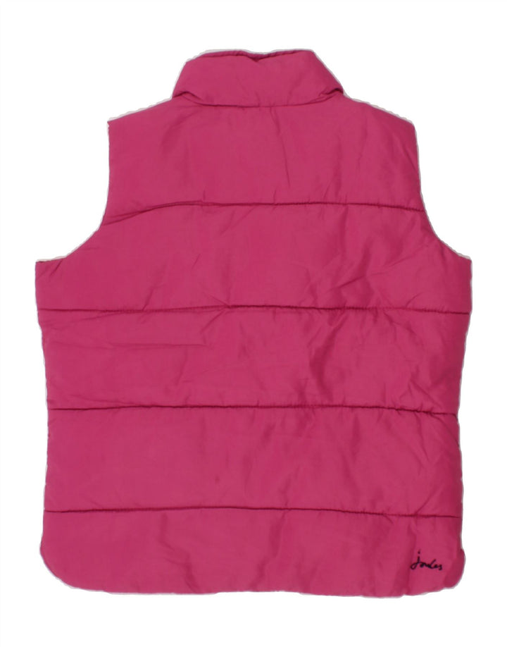 JOULES Girls Padded Gilet 5-6 Years Pink Polyester Vintage Joules and Second-Hand Joules from Messina Hembry 