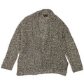 Maglione cardigan aperto da donna Massimo Dutti UK 18 XL grigio screziato