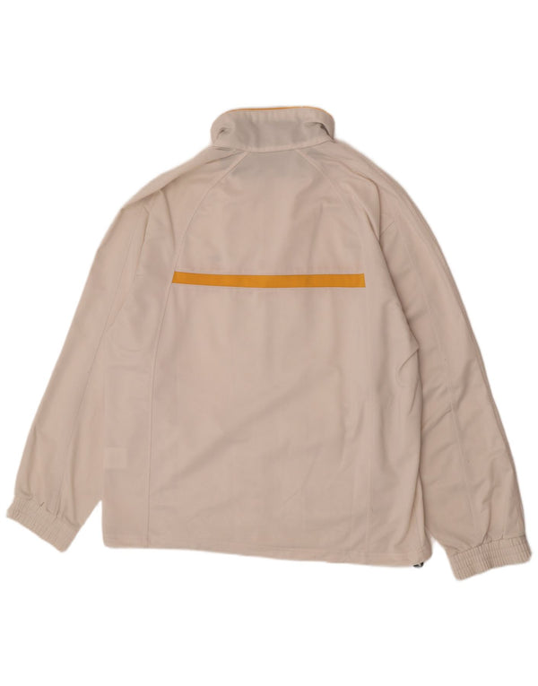 Giacca da tuta da uomo Lotto XL in poliestere color block bianco sporco