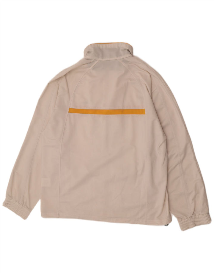 Giacca da tuta da uomo Lotto XL in poliestere color block bianco sporco