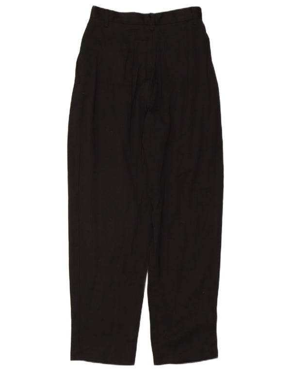 Vintage Womens Tapered Chino Trousers IT 42 Medium W26 L27 Black
