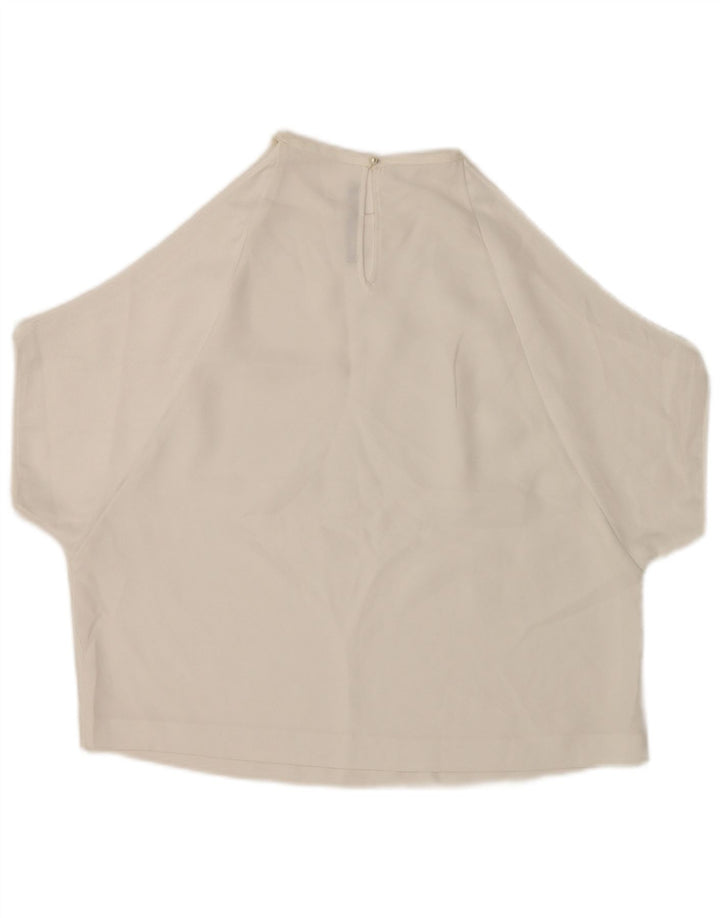 Top Zara da donna con spalle scoperte, camicetta UK 14, bianco medio