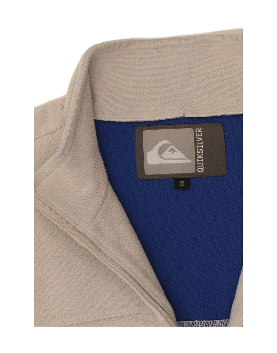 Giacca in pile da uomo QUIKSILVER UK 36 Small Grigio Colourblock Poliestere