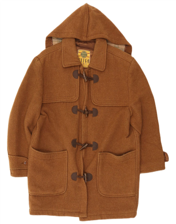 Montgomery con cappuccio da uomo Exigo UK 42 XL lana marrone