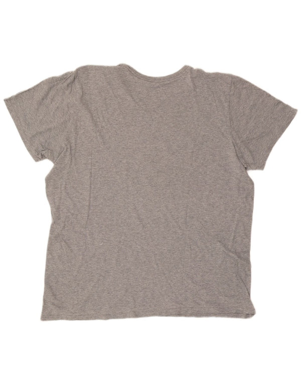 T-shirt grafica Nike da uomo con taglio atletico, 2XL, cotone grigio