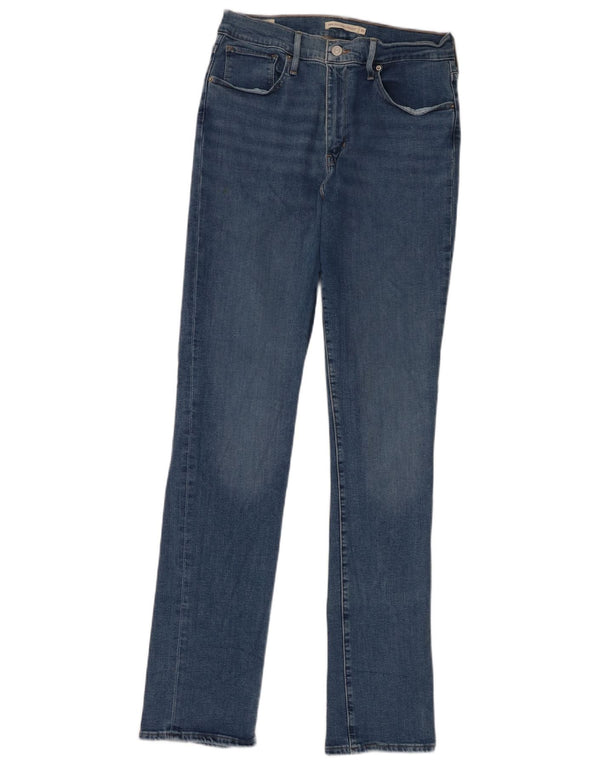 Jeans dritti a vita alta Levi's 724 da donna W31 L34 cotone blu