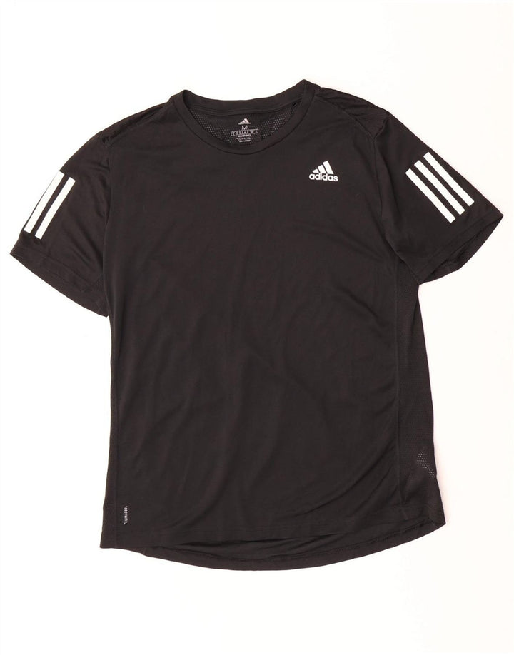ADIDAS Mens Climacool T-Shirt Top Medium Black Polyester