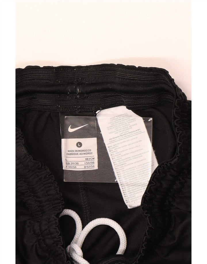 Pantaloncini sportivi Nike Dri Fit da uomo, grandi, in poliestere nero