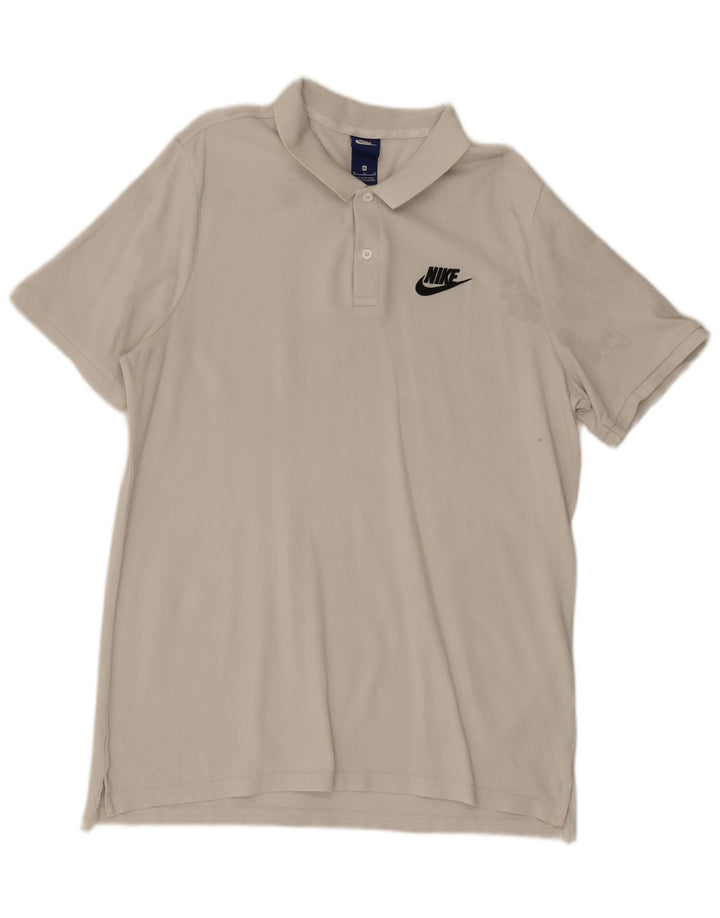 Polo NIKE da uomo XL in cotone bianco