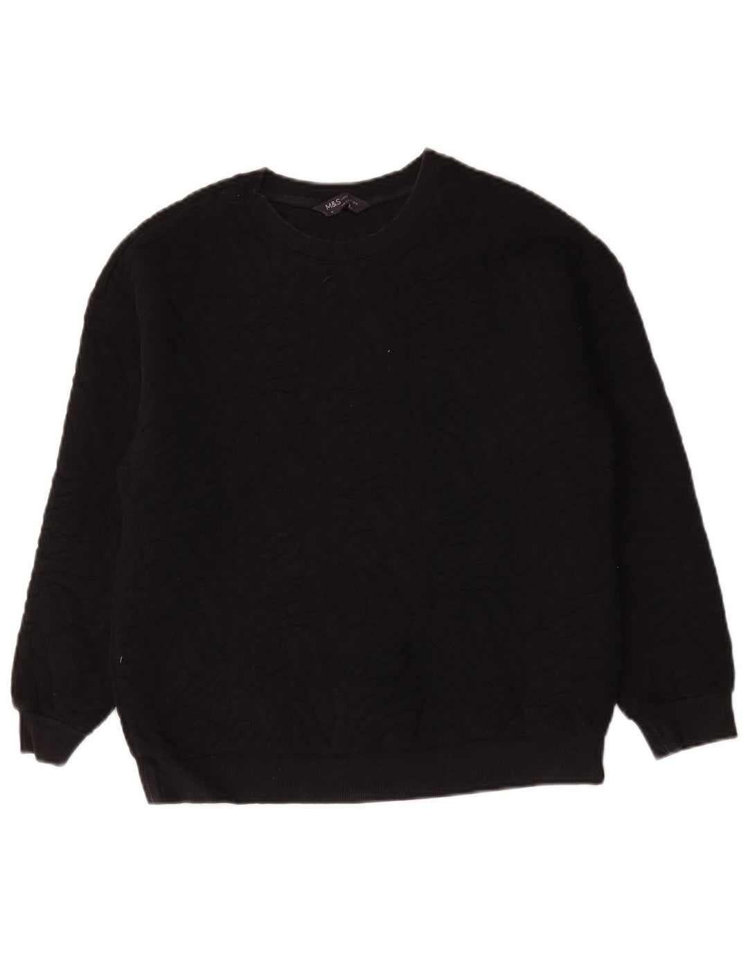 Felpa oversize da donna Marks & Spencer UK 10 Small Blu Navy
