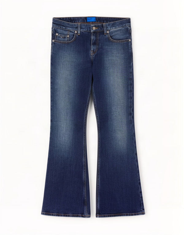 Jeans bootcut da uomo Tommy Hilfiger Hipster W30 L30 cotone blu navy