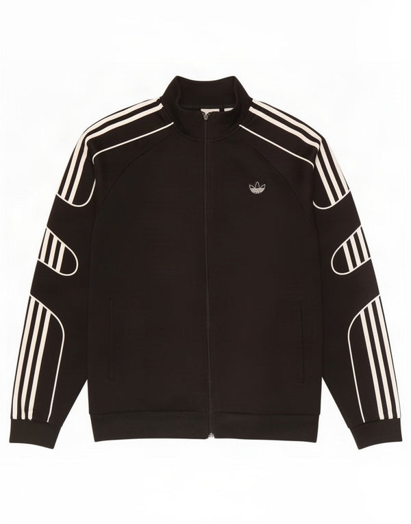 Giacca da ginnastica da uomo Adidas XL nera in poliestere