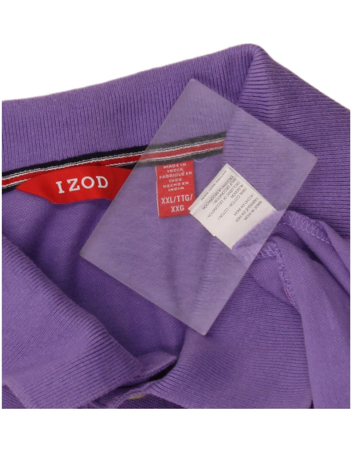 Polo da uomo IZOD 2XL in cotone viola