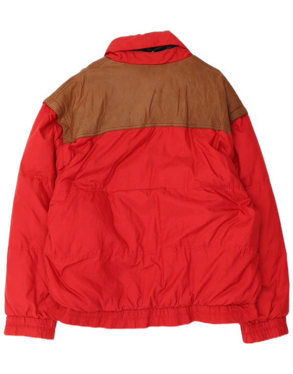 Giacca imbottita da uomo Daniel Hechter IT 52 XL Rosso Colourblock Poliammide