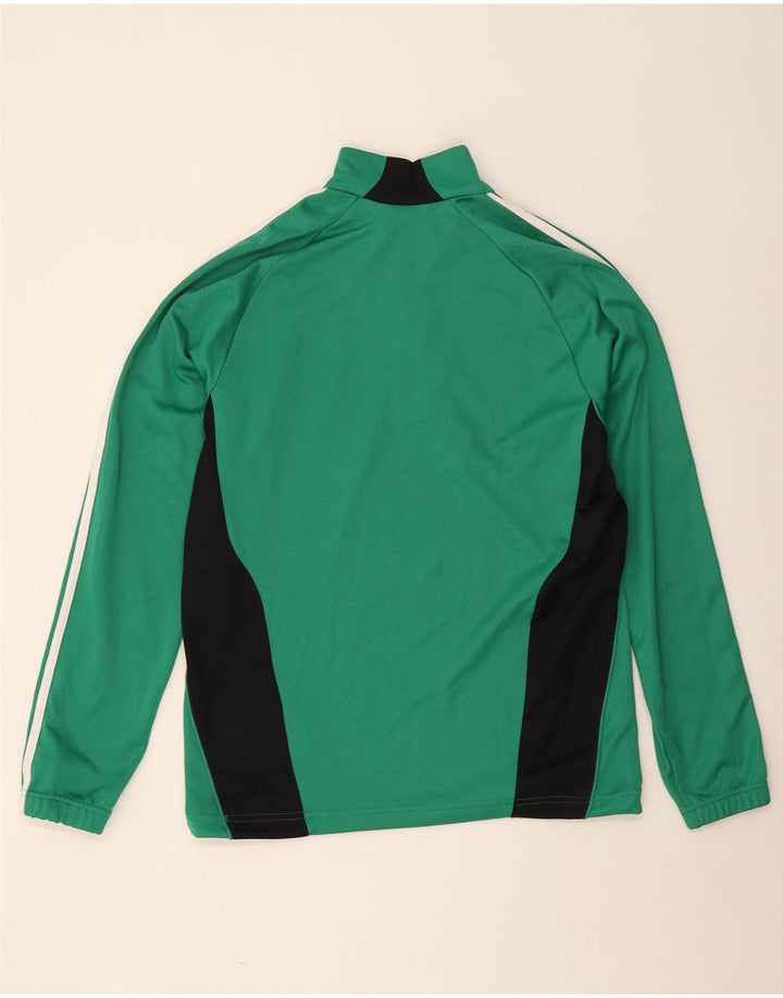 Adidas Uomo Climacool Pullover Tuta Top Verde Medio Colorblock