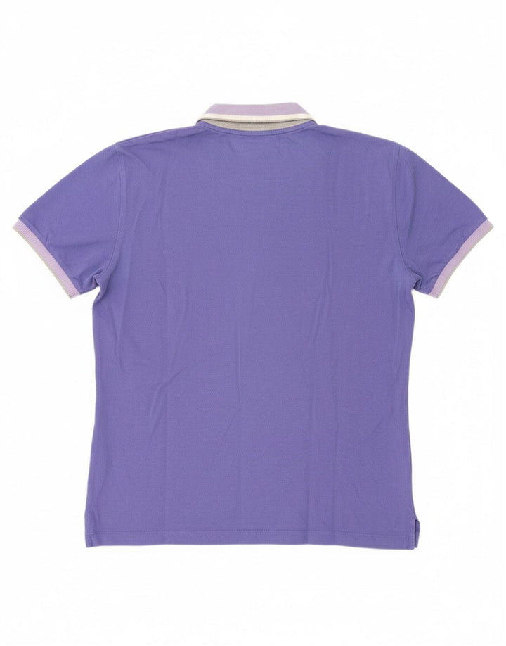 GAS Mens Polo Shirt Medium Purple