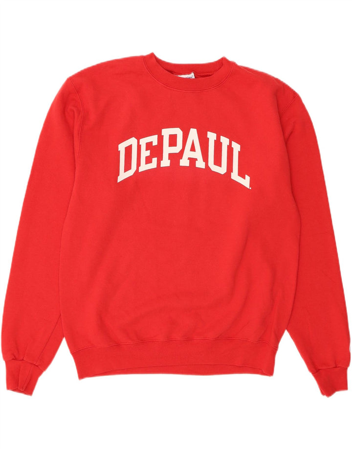 CHAMPION Mens Graphic Sweatshirt Jumper Medium Red Vintage Champion and Second-Hand Champion from Messina Hembry 