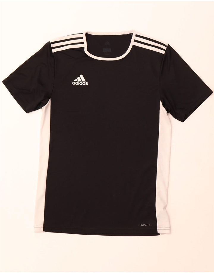 T-shirt ADIDAS da uomo Climalite Top Small in poliestere color block nero