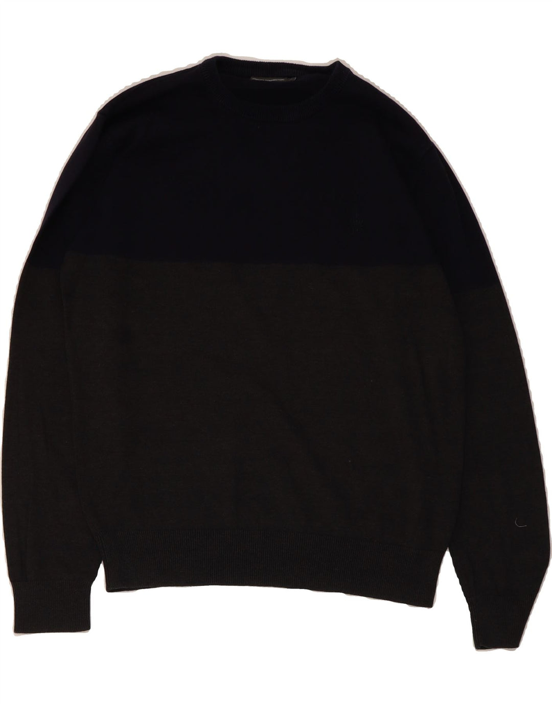FRENCH CONNECTION Mens Crew Neck Jumper Sweater XL Navy Blue Cotton Vintage French Connection and Second-Hand French Connection from Messina Hembry 