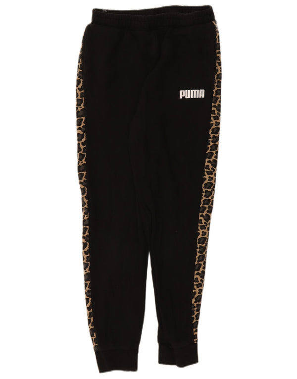 Pantaloni da tuta con grafica da donna Puma Joggers UK 6 XS Nero Stampa animalier