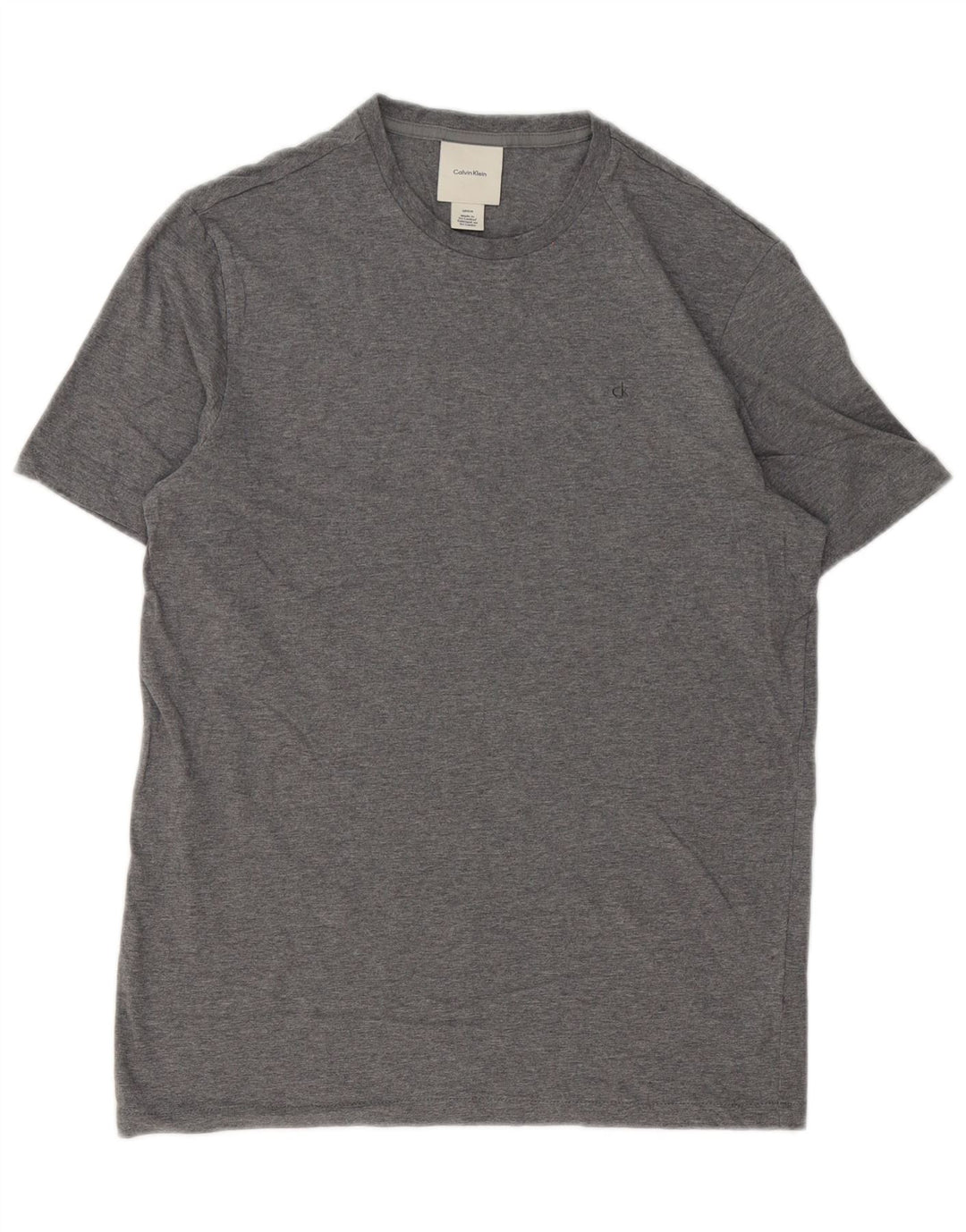 T-shirt da uomo Calvin Klein Top Small in cotone grigio