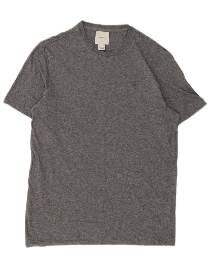 T-shirt da uomo Calvin Klein Top Small in cotone grigio