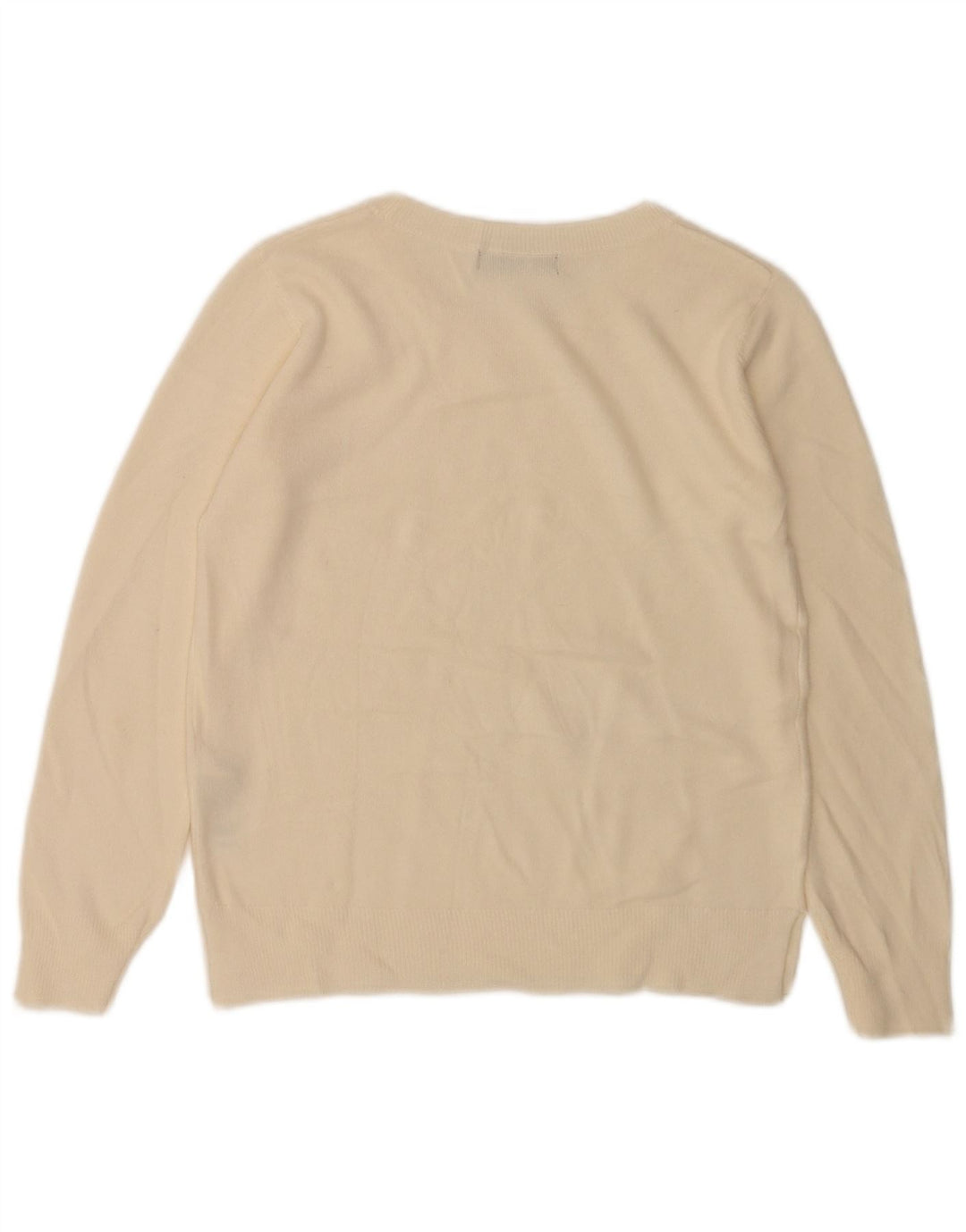 Maglione maglione con scollo a barca da donna Marks & Spencer UK 10 piccolo bianco sporco