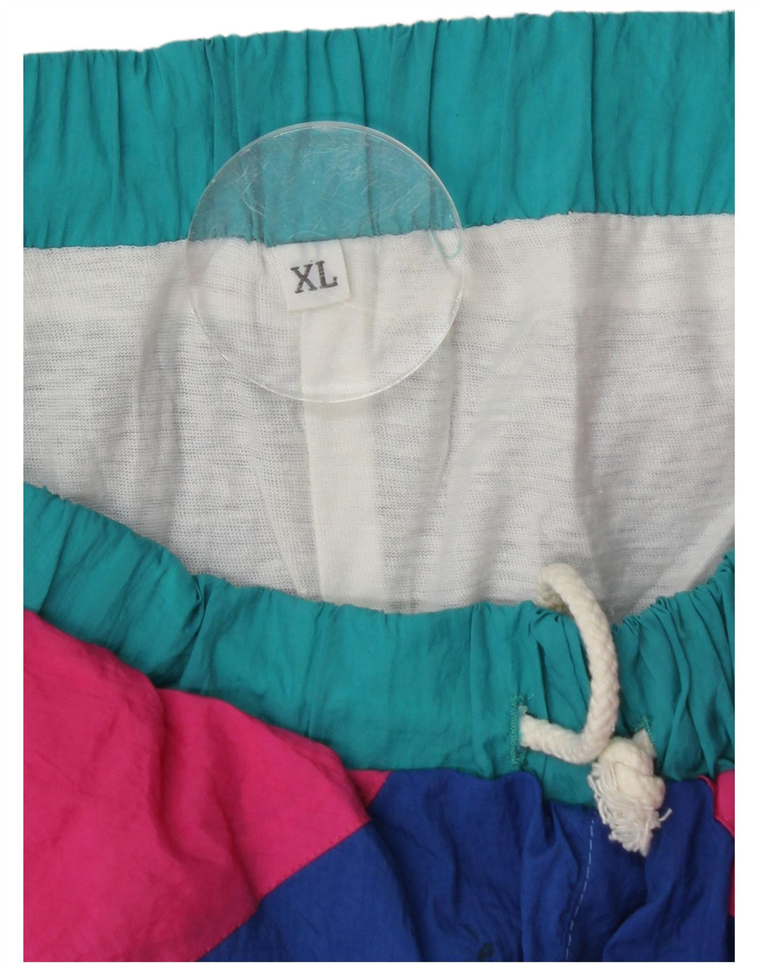 Pantaloni da tuta vintage da uomo XL multicolore color block