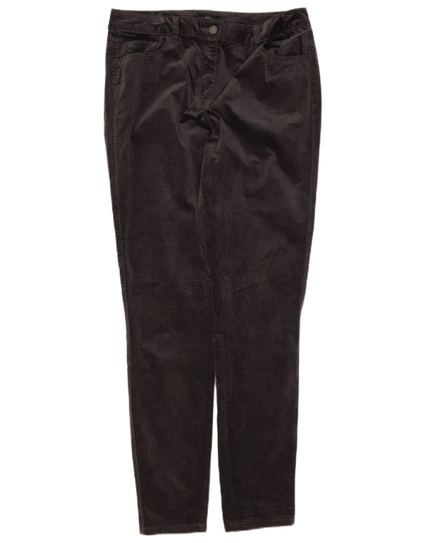 Pantaloni casual skinny in velluto da donna M&Co UK 14 Large W34 L32 Cotone grigio