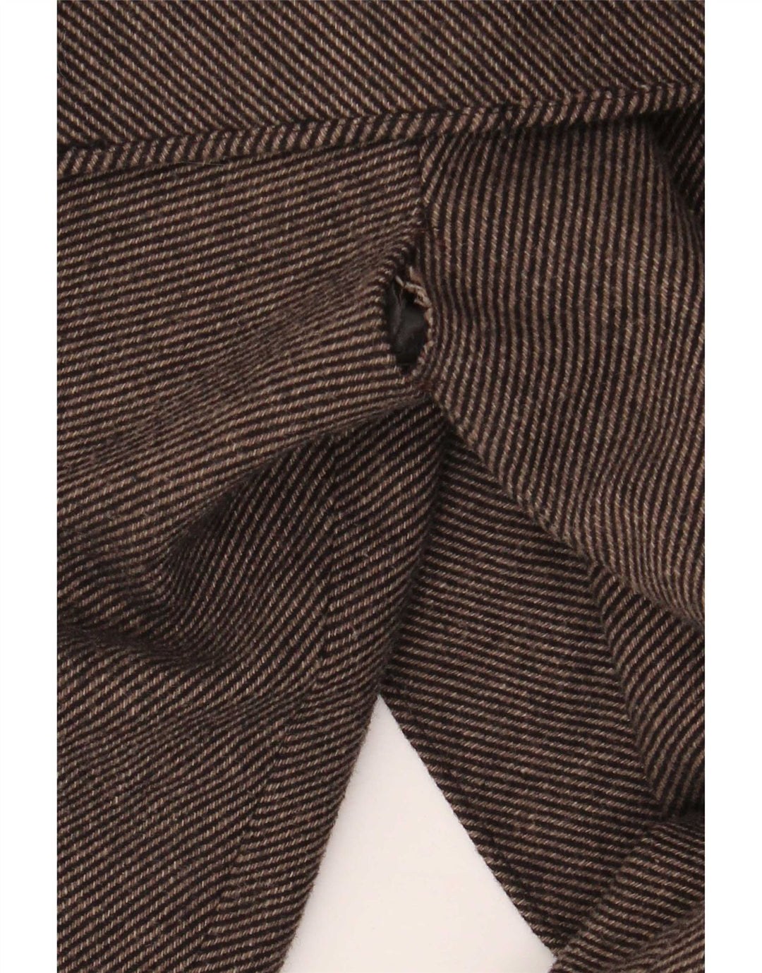 Giacca Blazer a 2 Bottoni da Donna Luisa Spagnoli IT 44 Gessato Marrone Medio