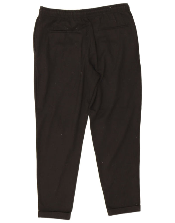 Pantaloni chino affusolati da uomo Zara grandi W32 L28 poliestere nero