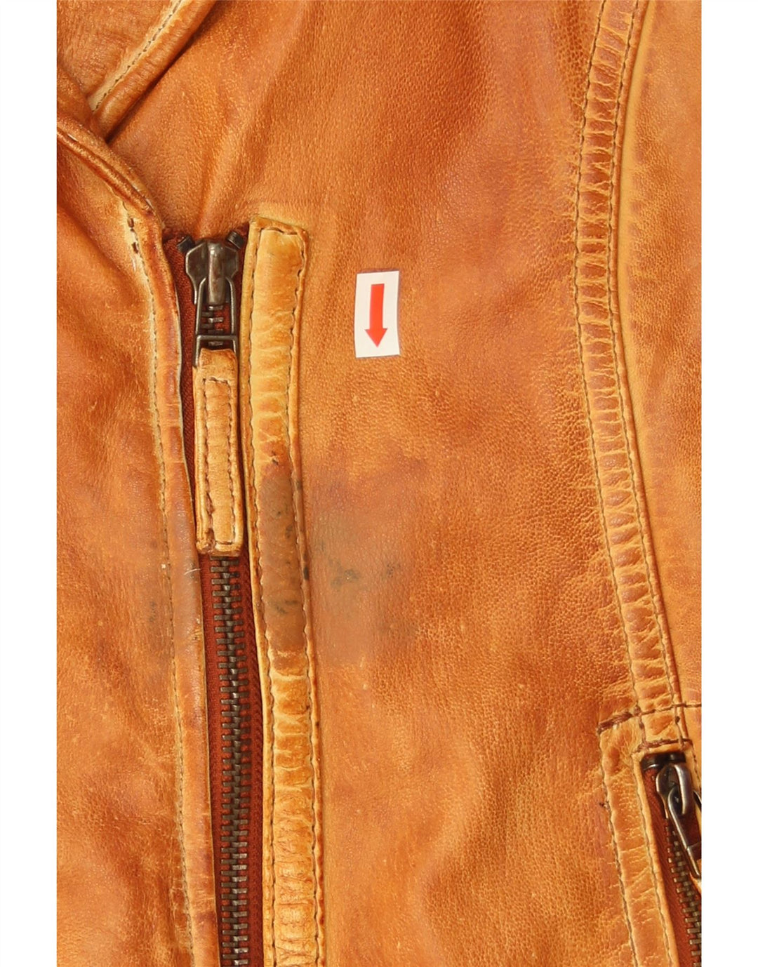 Giacca da motociclista in pelle da donna Gipsy UK 14 Pelle marrone medio