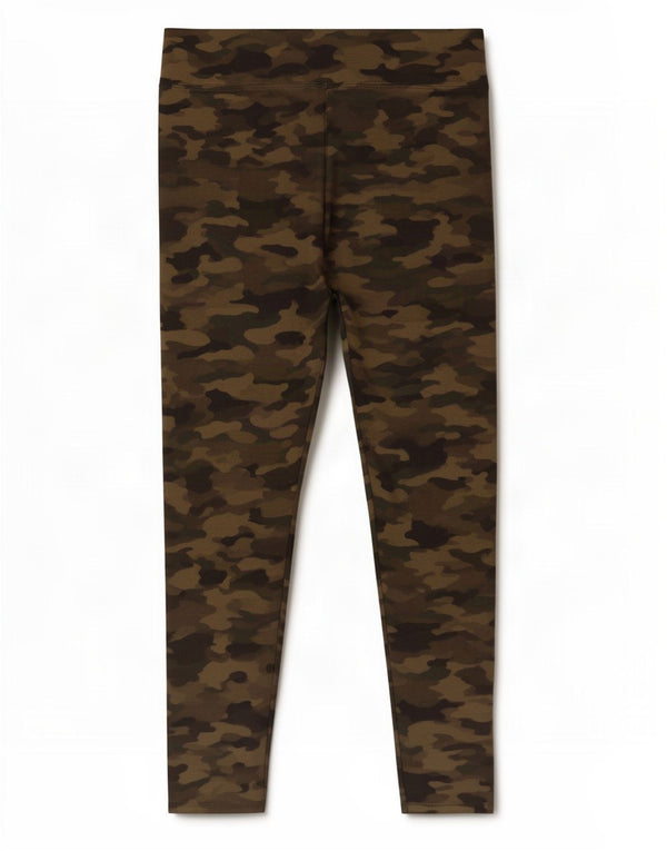 Marks & Spencer Womens Leggings UK 14 Large Khaki Camouflage Viscose