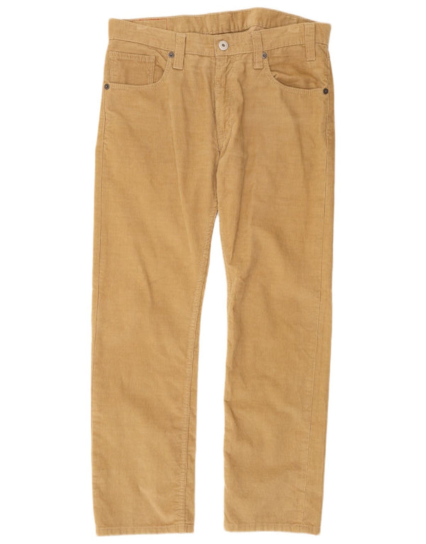 Levi's Uomo 504 Pantaloni dritti in velluto a coste W36 L32 Cotone Beige