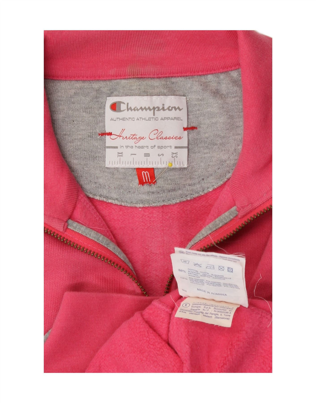 Giacca da tuta Champion Heritage Classics da donna UK 14 Rosa medio