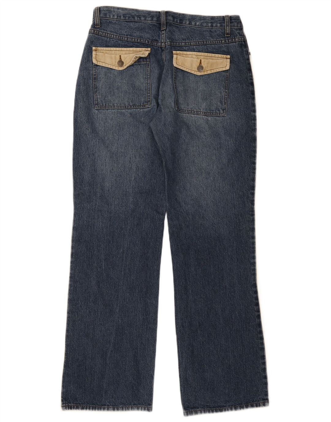 Jeans bootcut da uomo identici W33 L34 Cotone color block beige