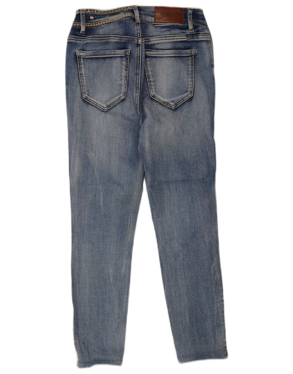 Jeans slim grafici da donna Desigual W24 L24 cotone floreale blu
