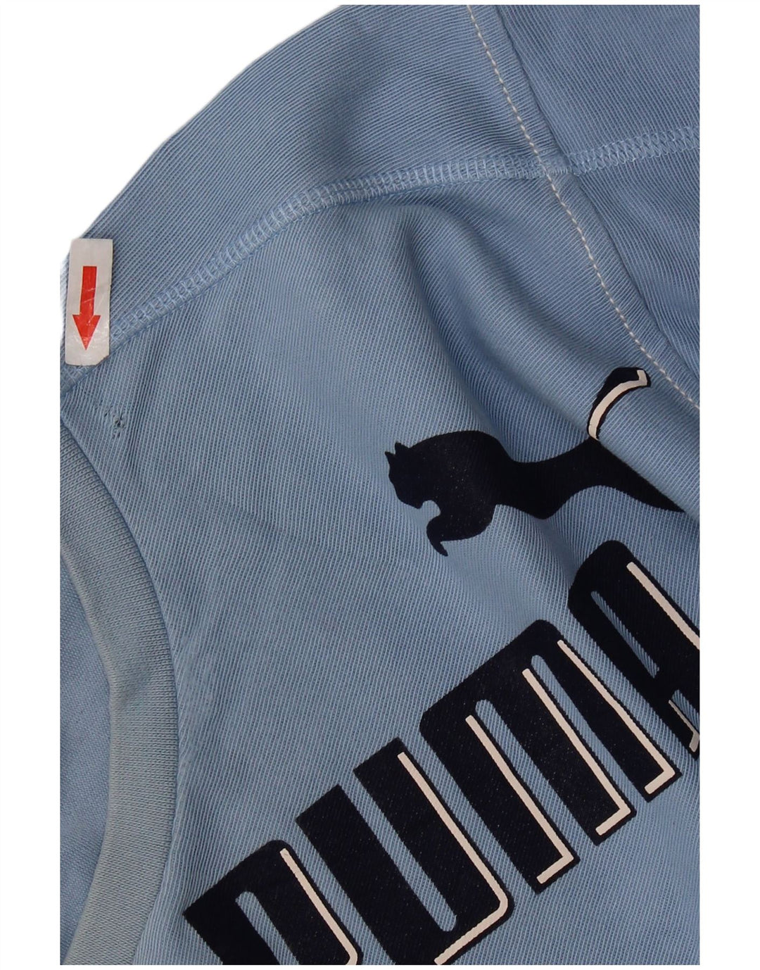 PUMA Top grafico da uomo a maniche lunghe XL in cotone blu