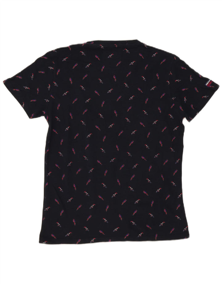 T-shirt grafica da uomo Superdry Top in cotone blu navy medio