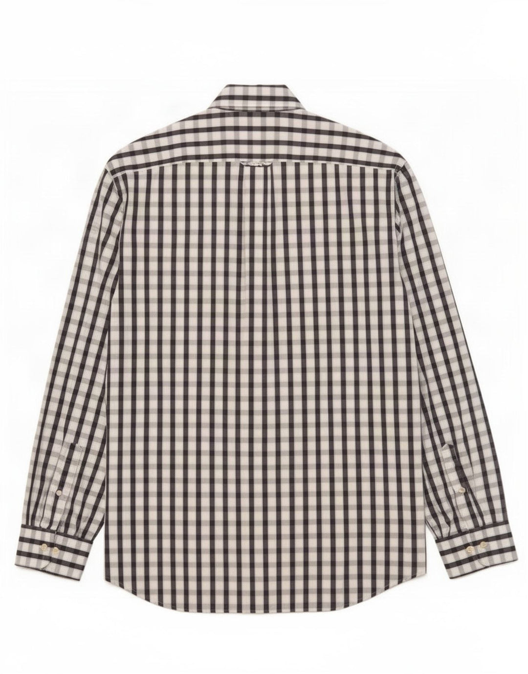Camicia da uomo Gant in cotone a quadri bianchi medi