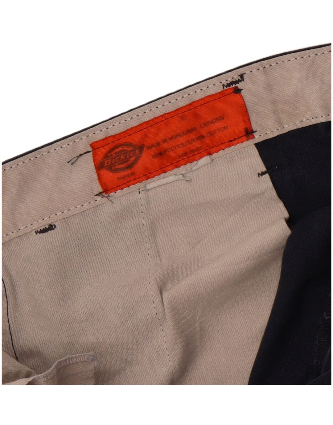 DICKIES Mens Cargo Shorts W36 Large Navy Blue Polyester