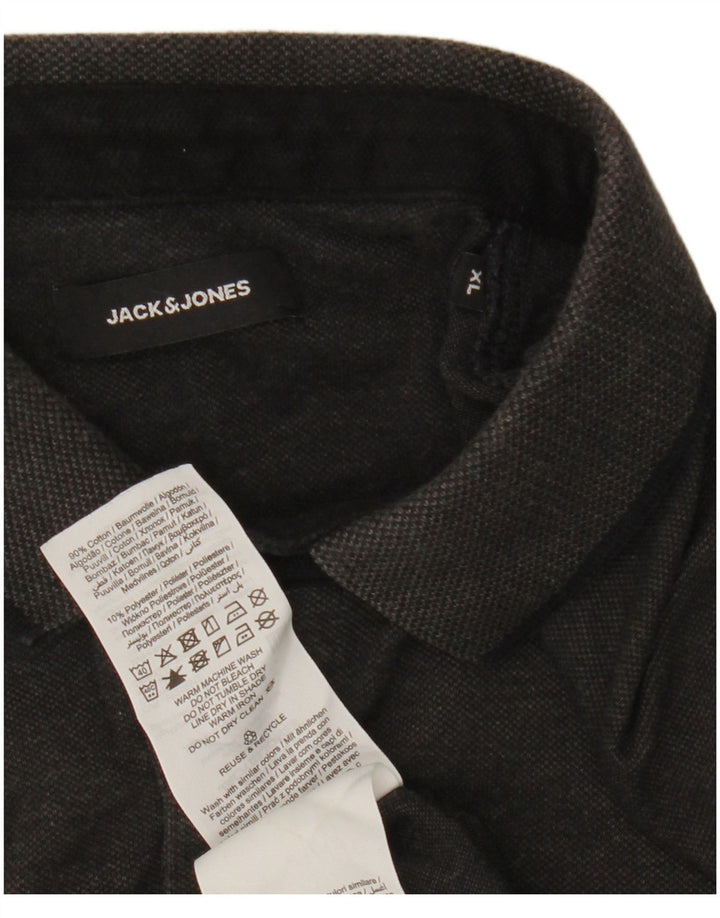 Polo da uomo Jack & Jones XL in cotone nero