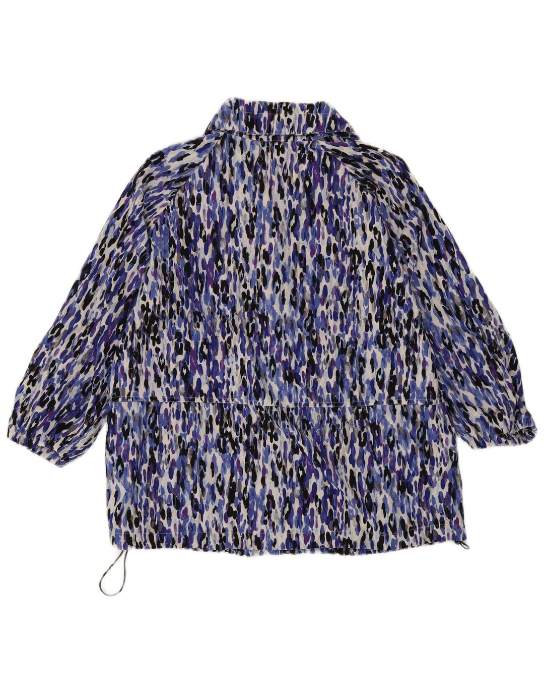 LAURA ASHLEY Giacca a vento da donna UK 18 XL Stampa animale multicolore