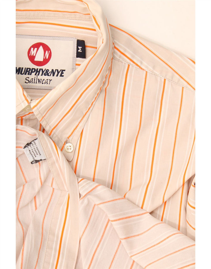 Camicia da uomo Murphy & Nye in cotone gessato beige medio