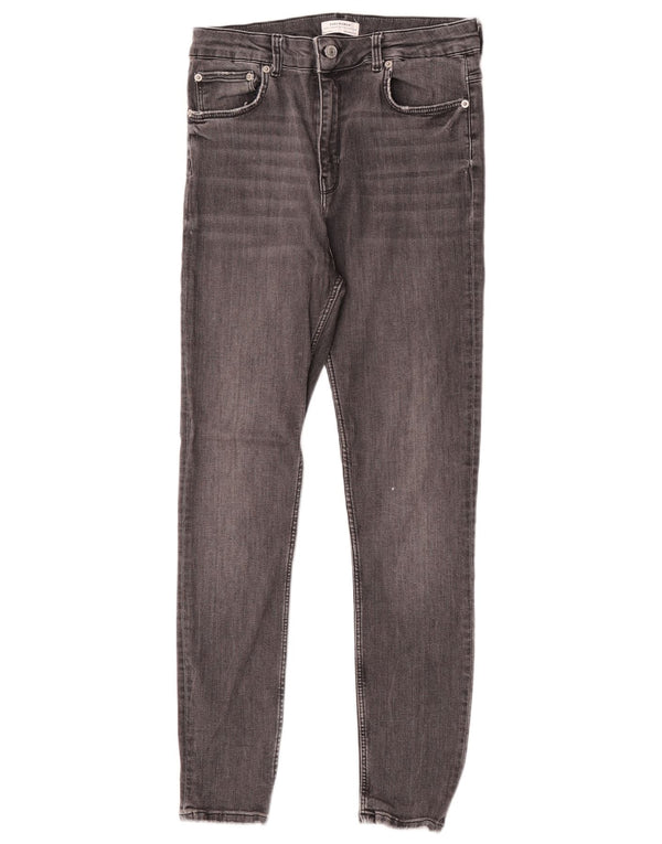Jeans skinny da donna Zara EU 42 Large W32 L27 Grigio