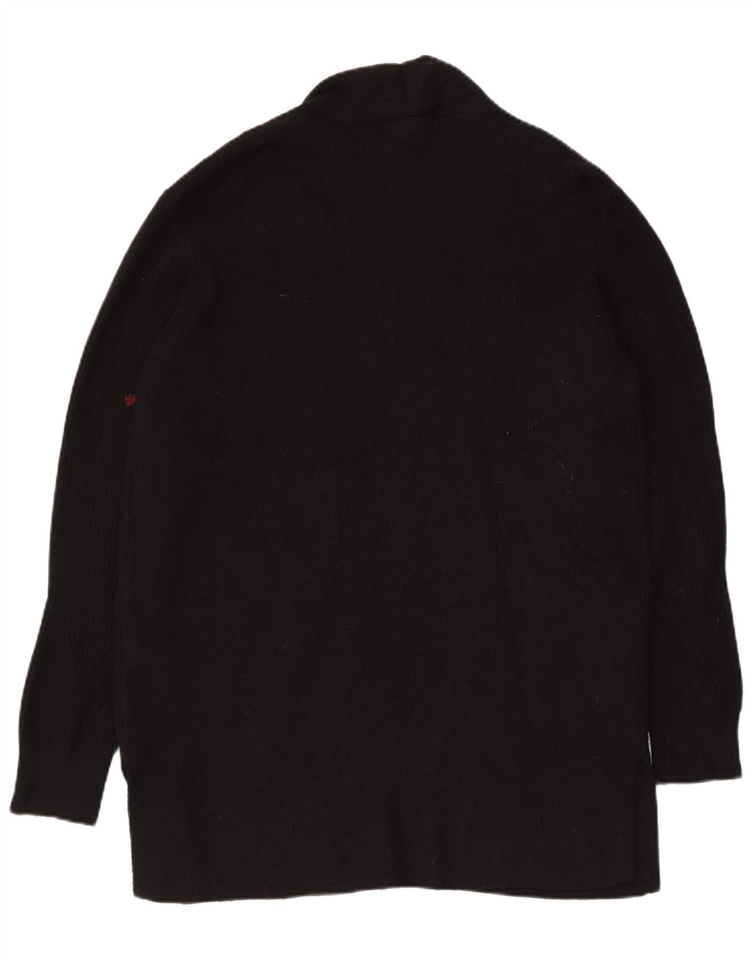 Maglione cardigan aperto lungo da donna Marks & Spencer UK 14 medio nero