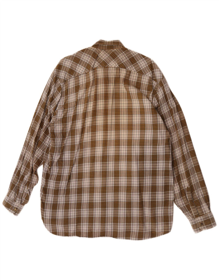 Camicia di flanella da uomo Wrangler XL a quadri marroni